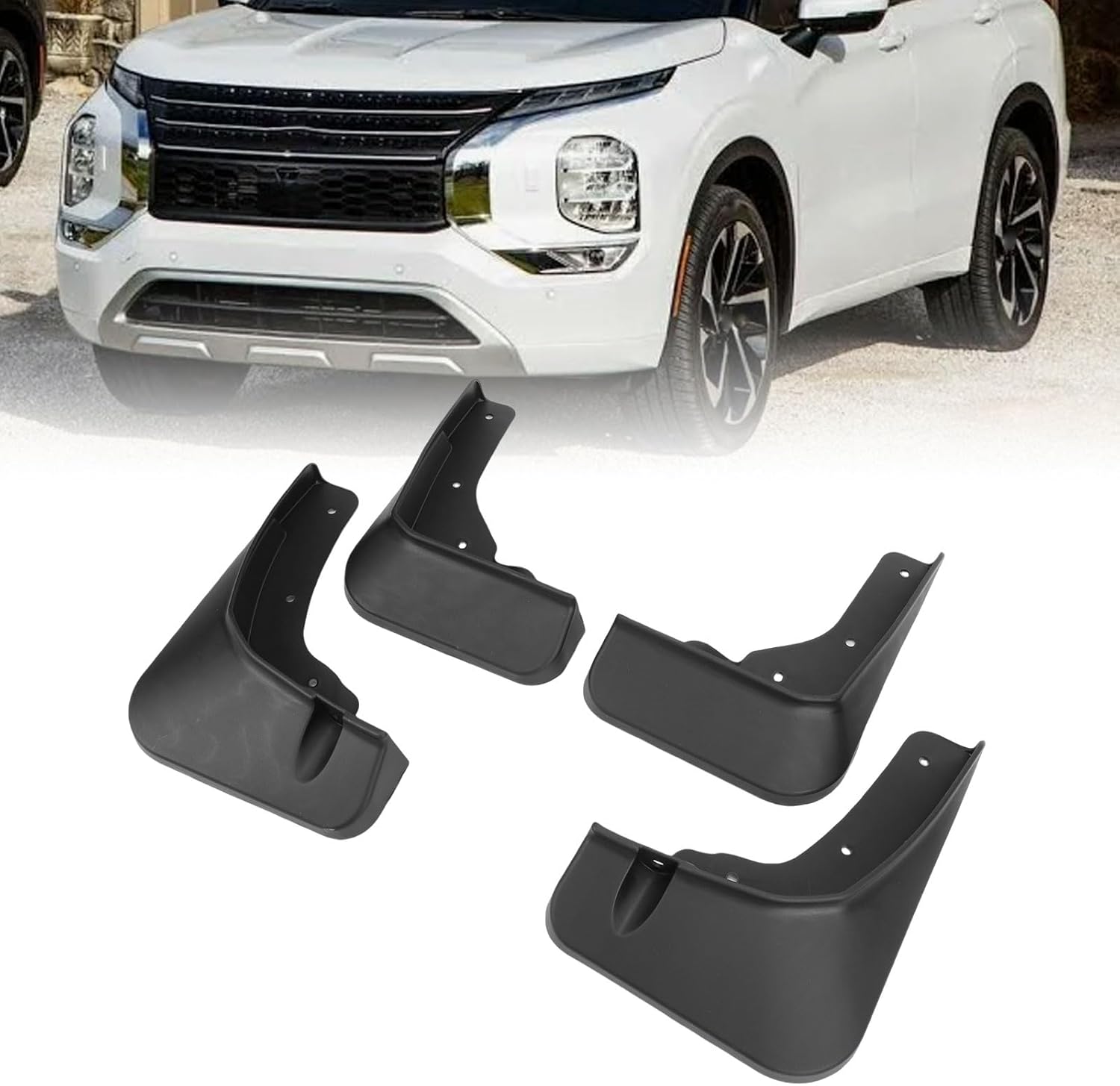 Mud Flaps, Outlander 2022-2025 Splash Guards Mudflaps Front Rear Wheel Mudguard with Screws 4PCS