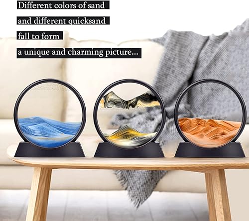 Miniatura 8 de Arte de movimiento de arena 3D reloj de arena de mar profundo, arte de arena, arte de movimiento líquido, hora de movimiento, paisajes de arena