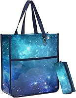 Vista 3 de Kids Cute Tote Bags for Boys Girls Ages 4-16,Handbags with Pencil Case, Book Tote Bags with Zipper for School and Playtime (alpaca)