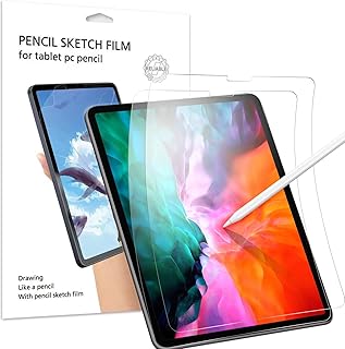 2 Pack-AVAKOT Paperfeel Screen Protector for iPad Pro 12.9 Inch 2020 | Matte Drawing Film for iPad 12.9 Screen Protector | PET Film for iPad Pro12.9 Write/Draw Like on Paper, Compatible with iPad 12.9