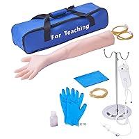 Vista 1 de VEVOR Kit de práctica de flebotomía de 12 piezas, entrenamiento intravenoso de venipunción IV, kit de brazo de práctica IV de alta simulación