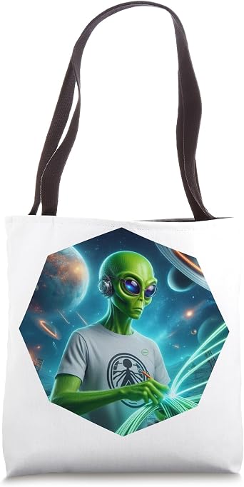Alien Network Engineer Cable Administration Gift Tote Bag