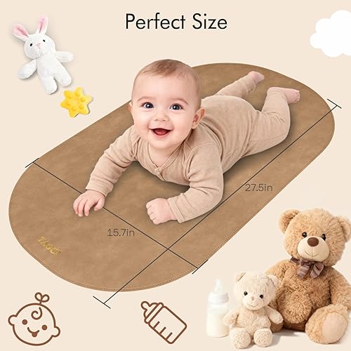 Miniatura 6 de Cambiador de bebé, cambiador portátil lavable, cambiador de pañales, cambiador de pañales, cambiador de pañales de cuero vegano impermeable para el