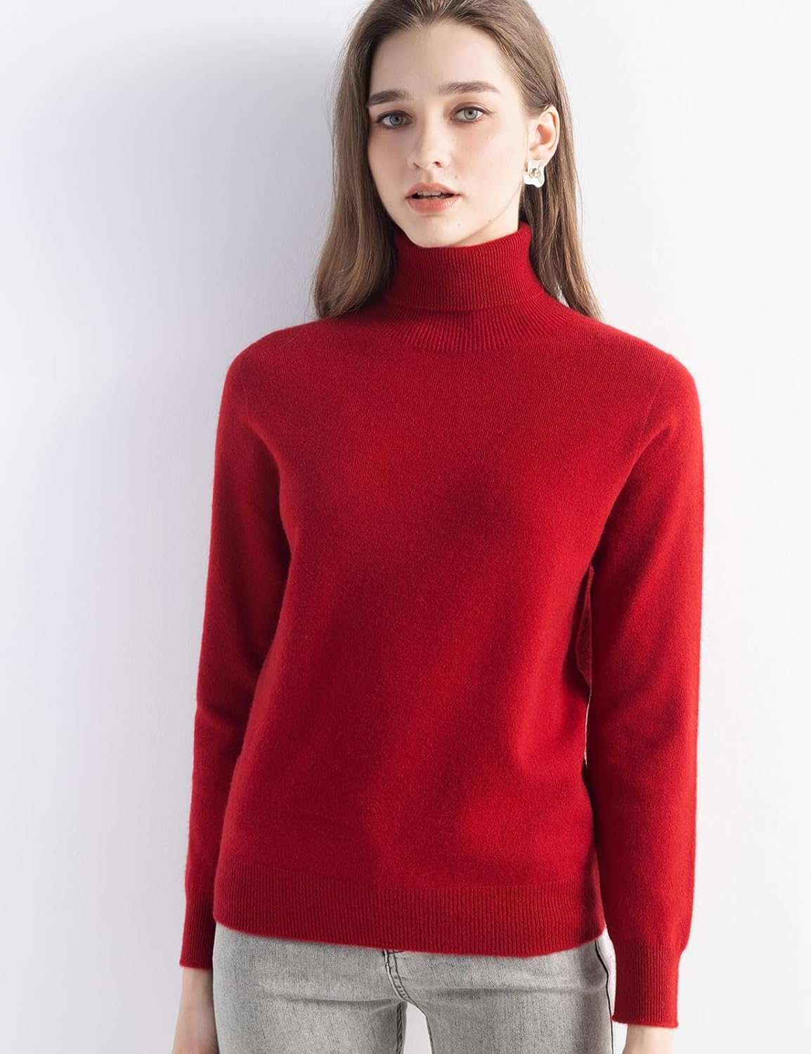 Chanyarn Women's 100% Pure Cashmere Sweater Turtleneck Long Sleeve Warm Soft 2025 Fall Winter Knit Pullover - Image 5