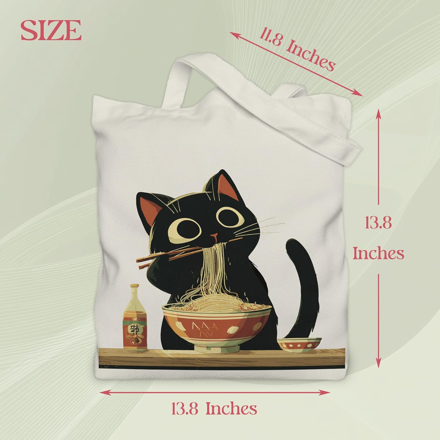 Aesthetic Tote Bag for Women | Medium Size with Inner Pocket | Stylish & Practical - Image 4