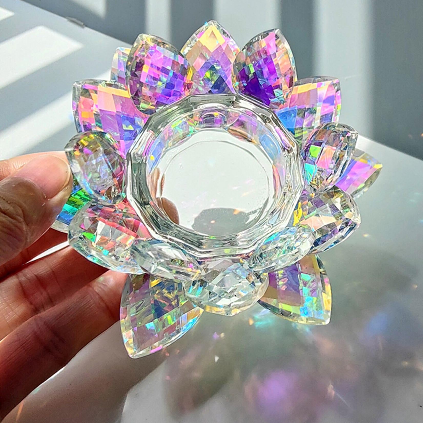 Amazon.co.jp: 蓮の花 k9クリスタルガラス 水晶 水晶花 造花