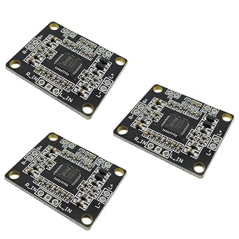 Hailege 3 pcs PAM8610 2x15W Digital Dual Channel Stereo Audio Amplifier Board AMP Class D 12V
