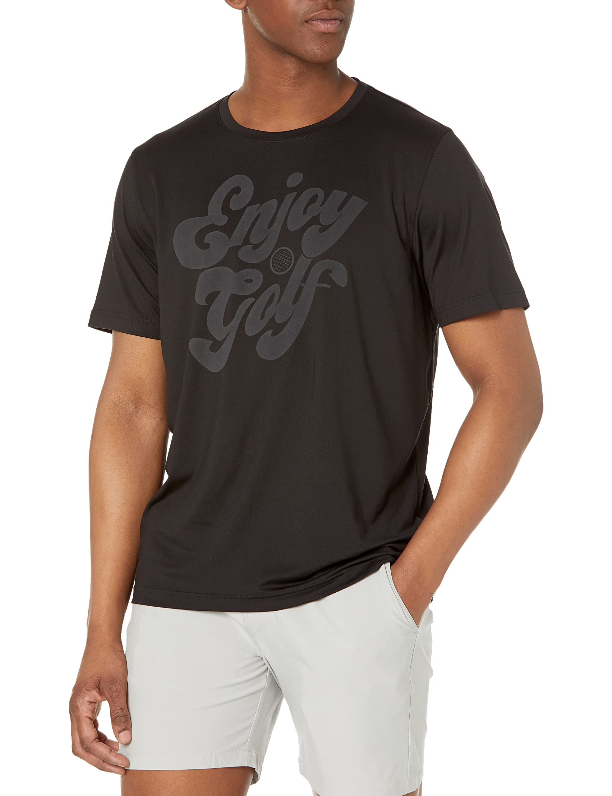 Puma Golf Men's CLOUDSPUN Enjoy Golf TEE, Puma Black, M