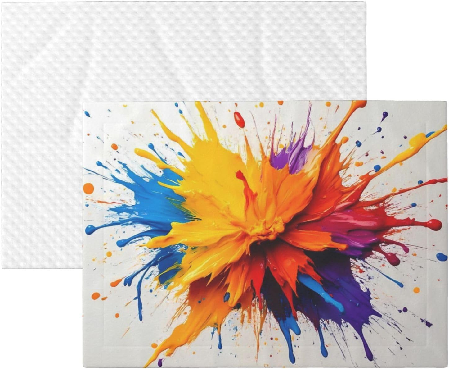 Colorful Paint Print Print Soft Plush Pet Blanket, Washable Dog Blanket, Cat Fleece Throw, Puppy Bed Crate Mat & Sofa Couch Protector - Large