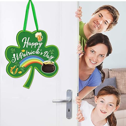 Miniatura 5 de Colgantes de puerta para festivales irlandeses y guirnaldas para fiestas del día de San Patricio decoran puertas y ventanas con colgantes guirnalda