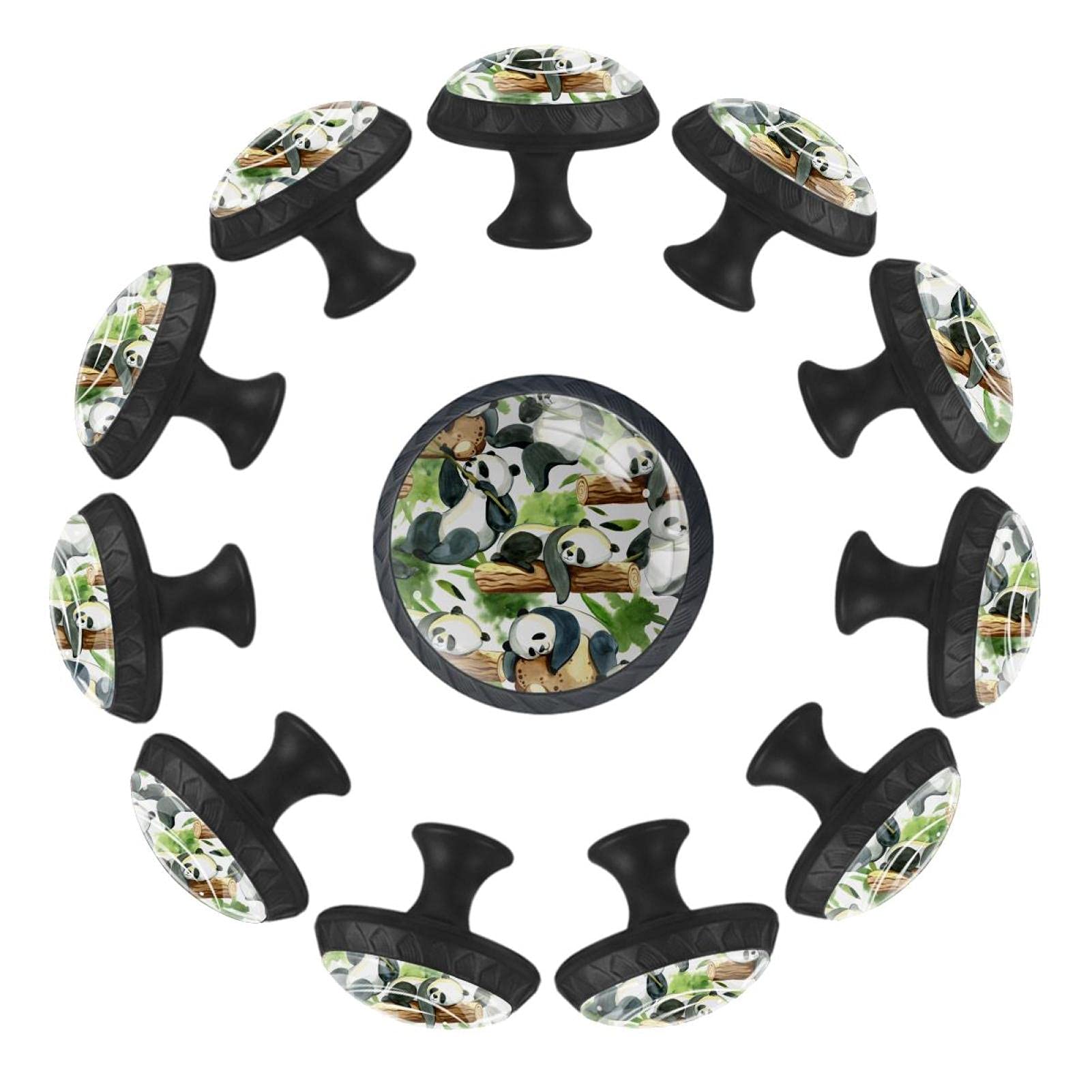 Boutons de tiroir panda en bois 35mm x12 pour commode enfant