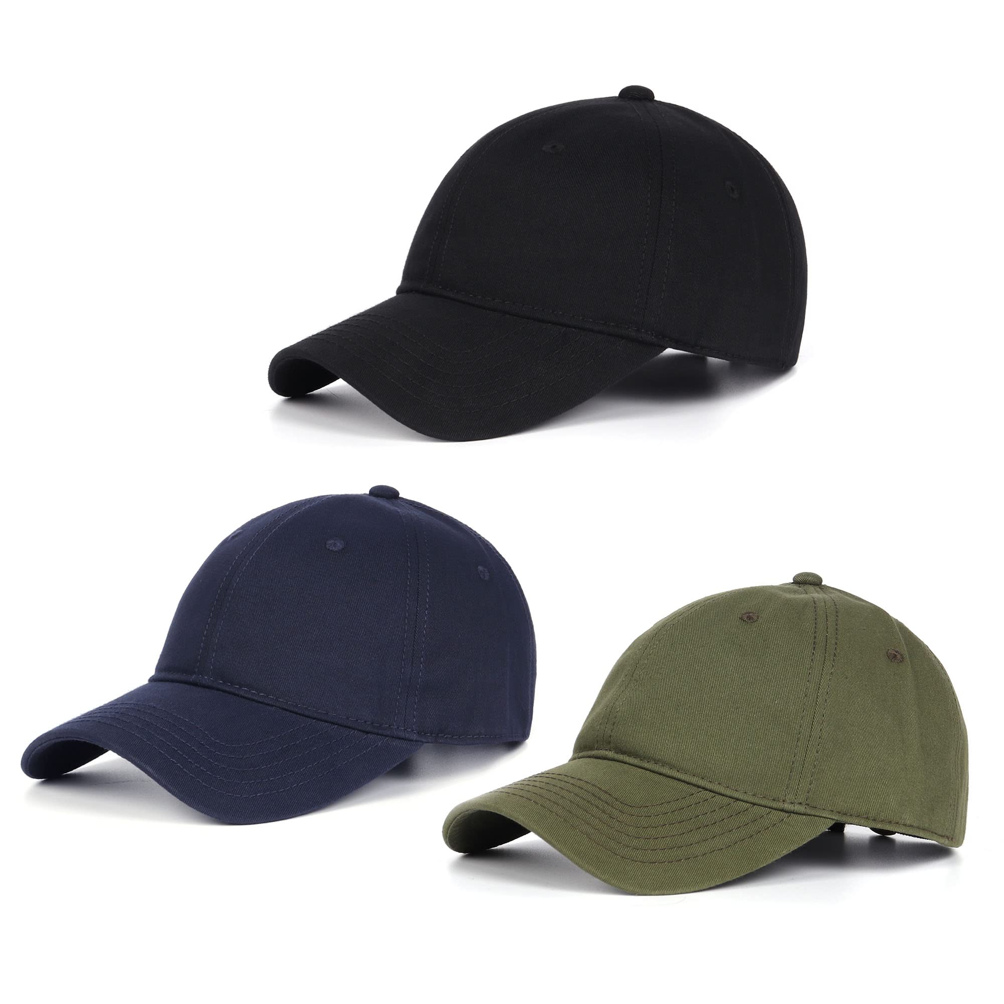 Zylioo Gorras de béisbol XL/XXL grandes para correr, gorra deportiva de gran tamaño para papá, gorra clásica de golf y tenis para cabezas grandes