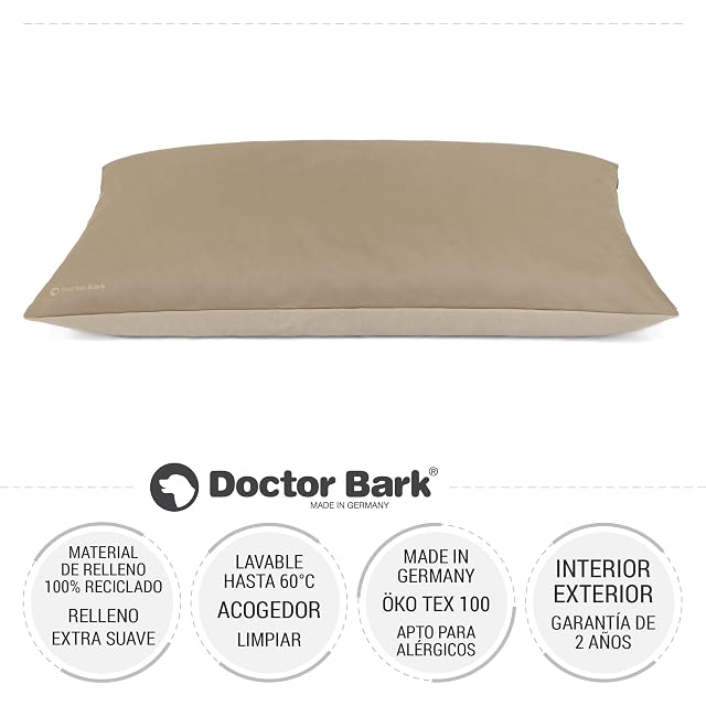 Foto 2 de 8 de Doctor Bark GreenLabel - Cojín para perros y funda de cojín para perros, suave, grande, lavable, fácil…