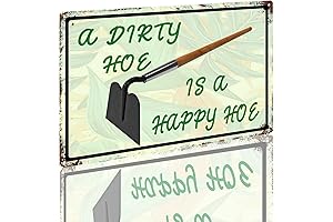 Vintage Dirty Hoe Sign Tin Sign Garden Metal Wall Decor