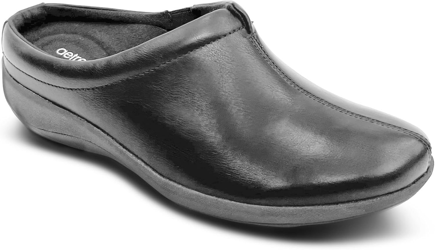 Aetrex Women's Ingrid Orthopedic Clogs – Slip-On Comfort Shoes with Memory Foam Cushioning, Built-in Arch Support, Breathable Design & All-Day Foot Relief