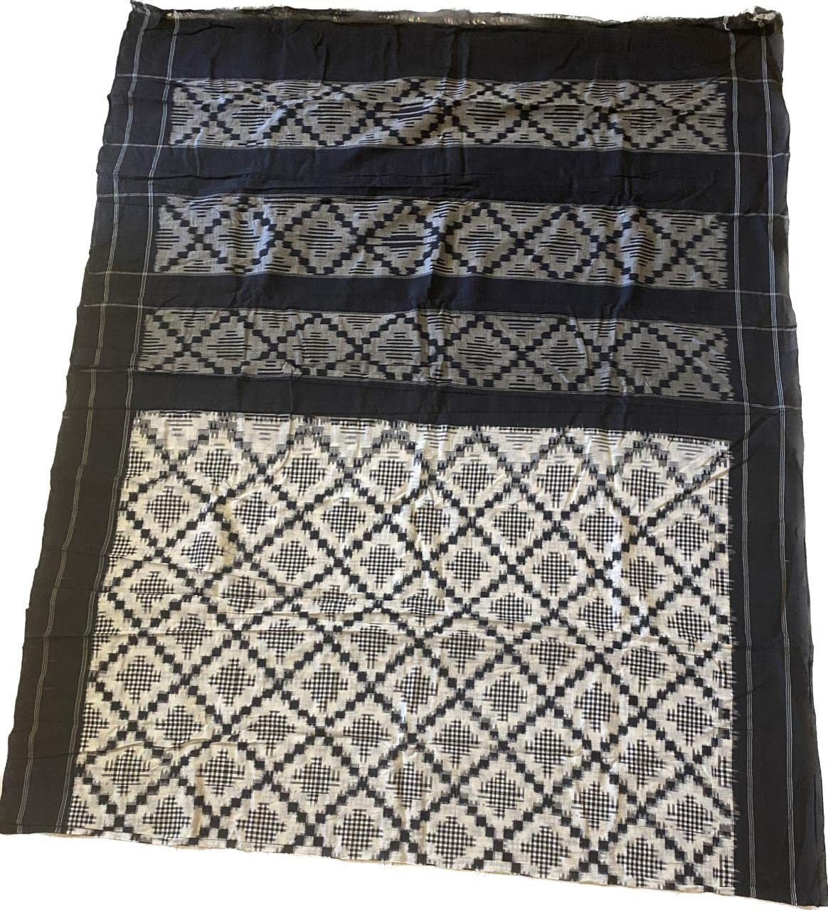 Telia Roomali ikat Mercerised Cotton Saree