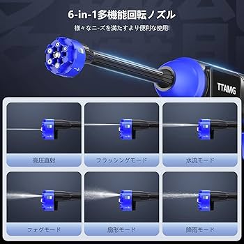 Amazon.co.jp: ONEKOU 高圧洗浄機 コードレス 充電式【ハイテク