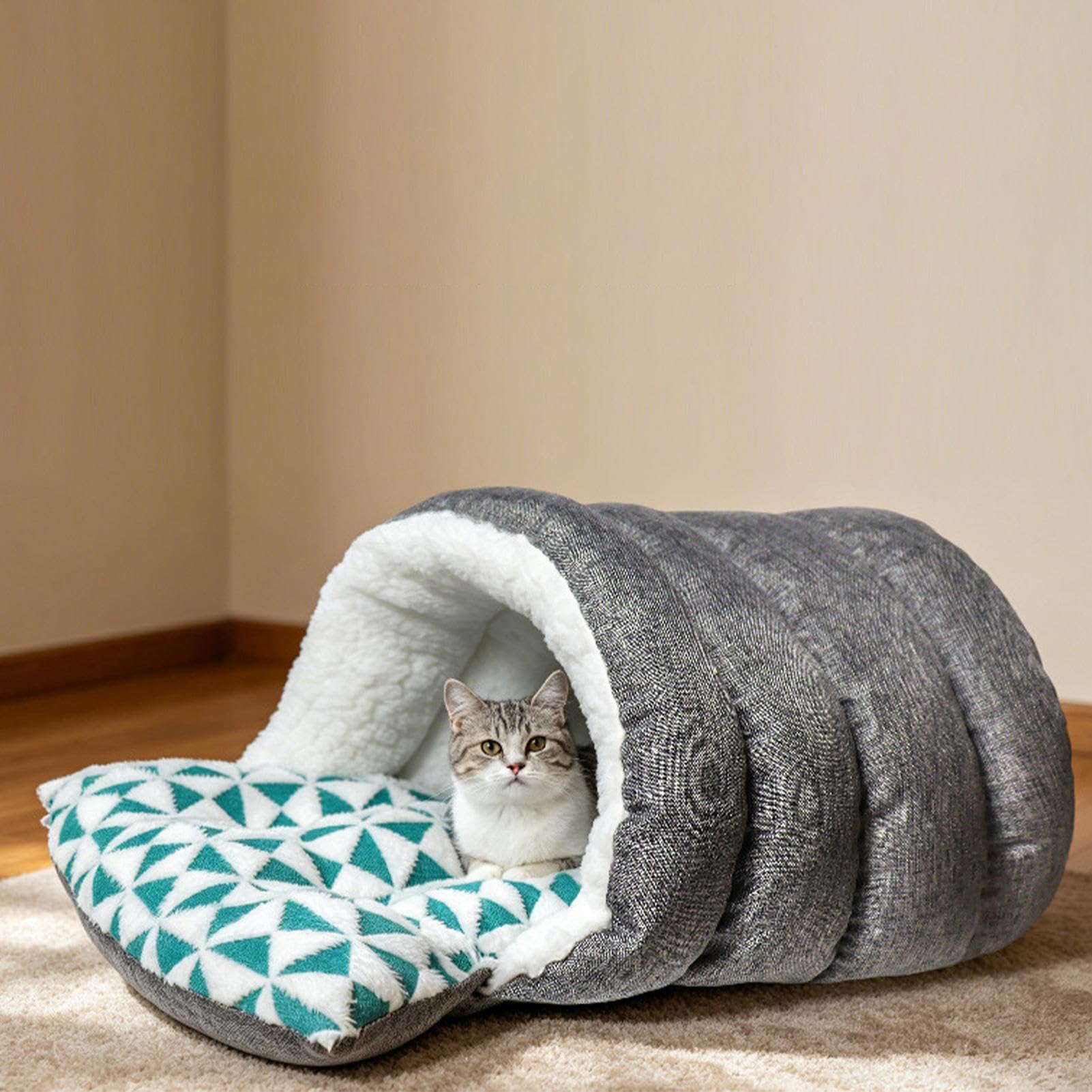 Genérico Cuccia per gatti, coperta isolante con cappuccio, per animali