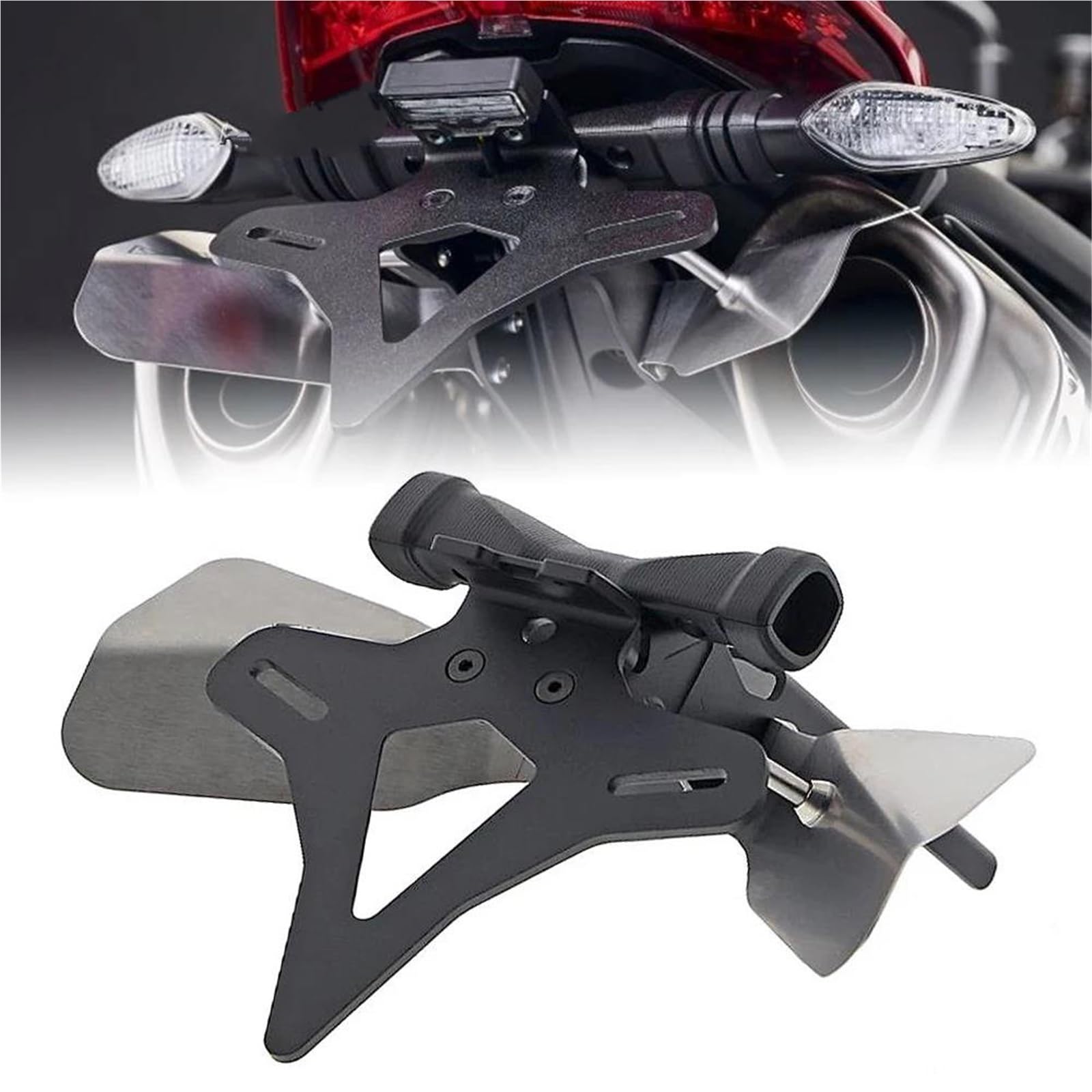 Portatarga Moto Per Ducati Per Hypermotard 950 2019-UP Portatarga Posteriore Per Moto A Coda Corta