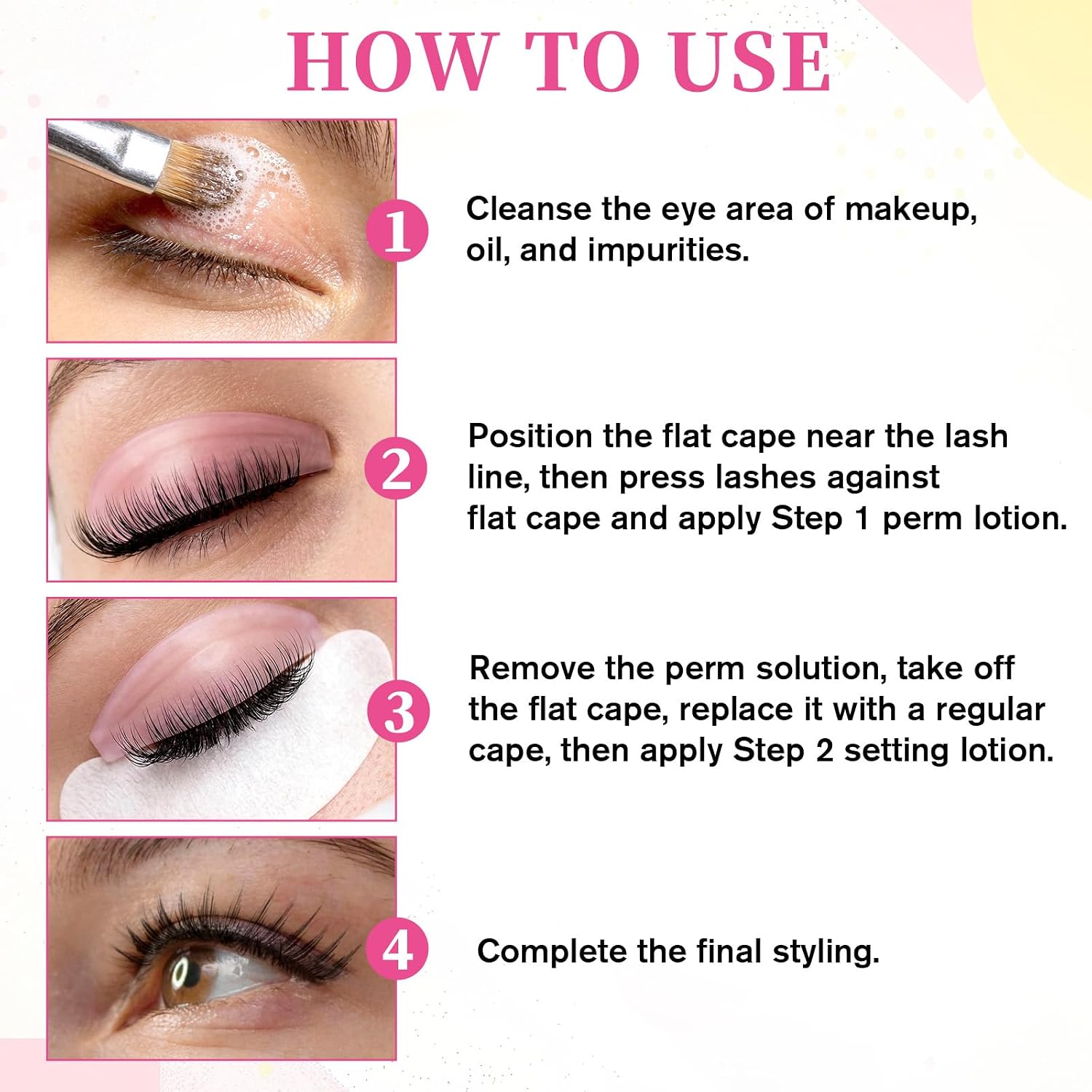 8PCS Lash Lift Pads, Lash Lift Shields Korean Lash-Lift Supplies for Eyelash Straightening and Lifting Ultra Thinner Pad Glueless Reusable Silicone Lashes Rods for Eyelash Perm Lamination Salon, Pink