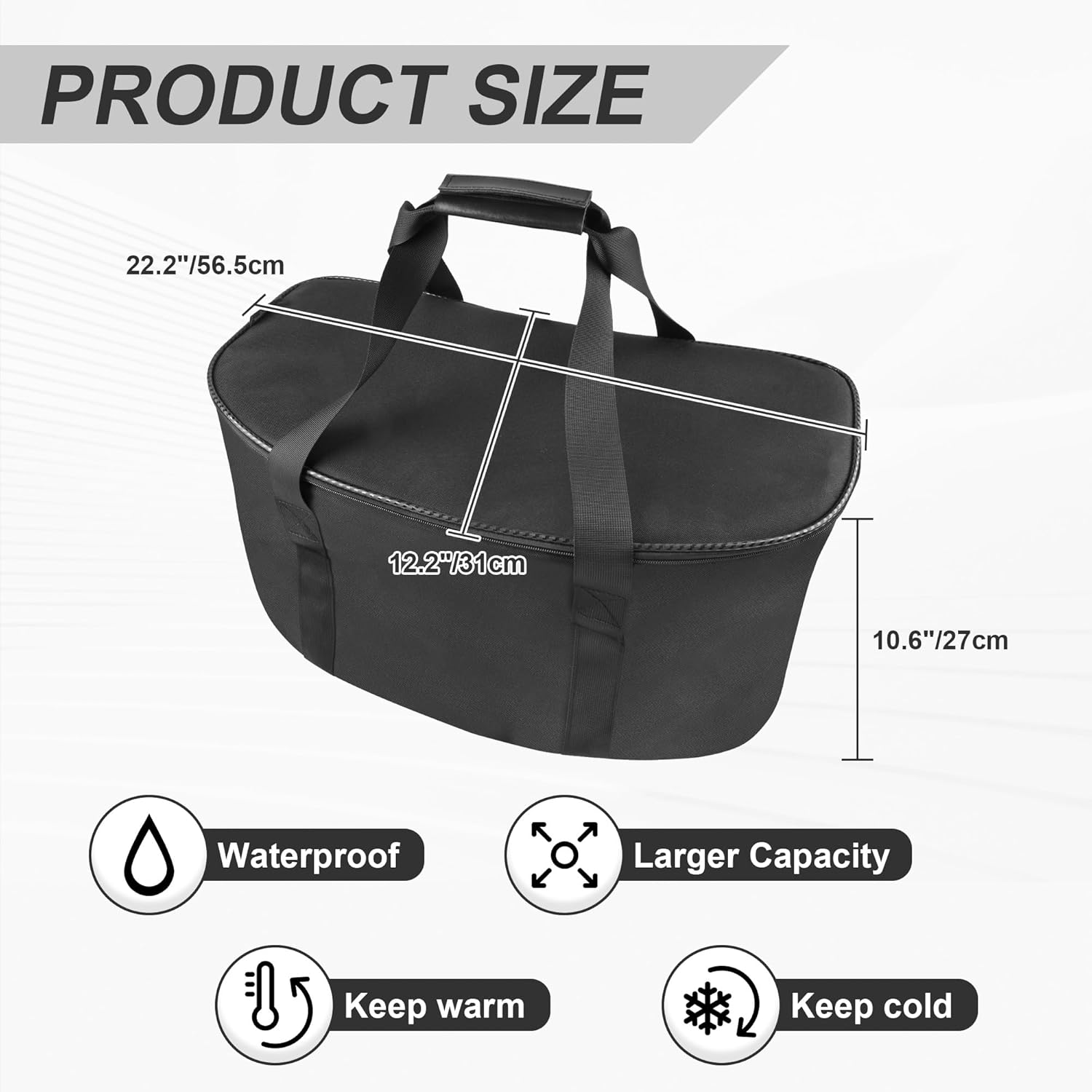 Rear Storage Cargo Bag f for Can Am Spyder RT/RTL/RTS (2020+), Removable Trunk Luggage Bag with Backpack Straps, Waterproof Trunk Organizer