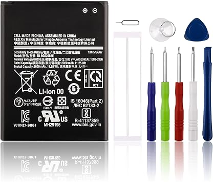 NEW Replacement Battery EB-BG525BBE Compatible with Sam Xcover 5 SM-G525 EB-BG525BBE with Toolkit
