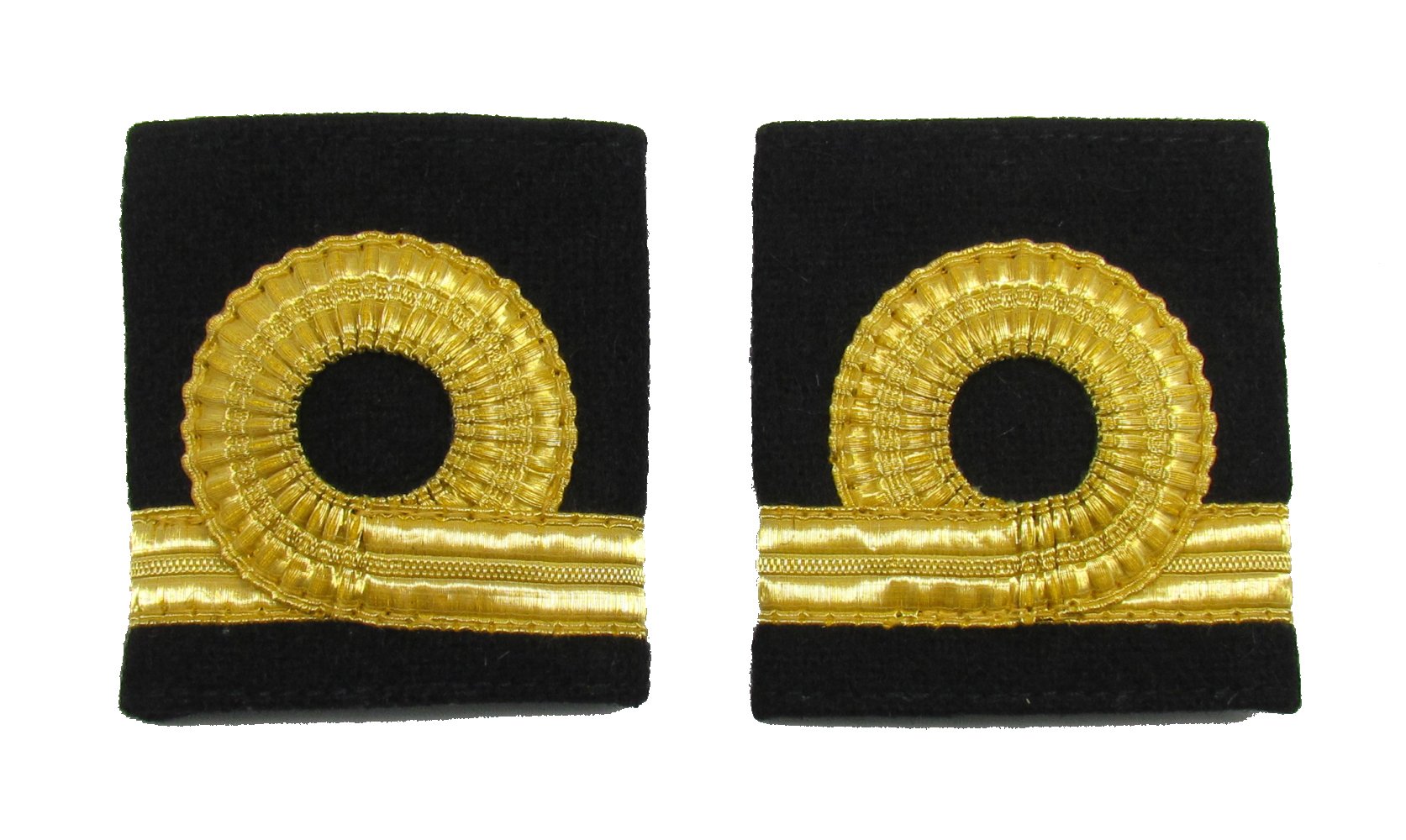 Uniform Store London Men's Gold Black Epaulette Naval Sub Lieutenant Rank Marking R324