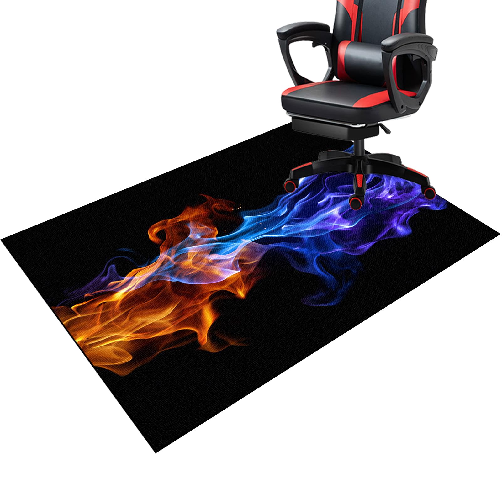 Fcenghox 2565A Heavy Duty Office Gaming Chair Mats For Carpeted And Hardwood Floor 90 X 120 Cmoffice Chair Mat For Carpet Floor Protectors For Rolling Chairs Computer Desk Chair Mat For Home Office Gaming Rug