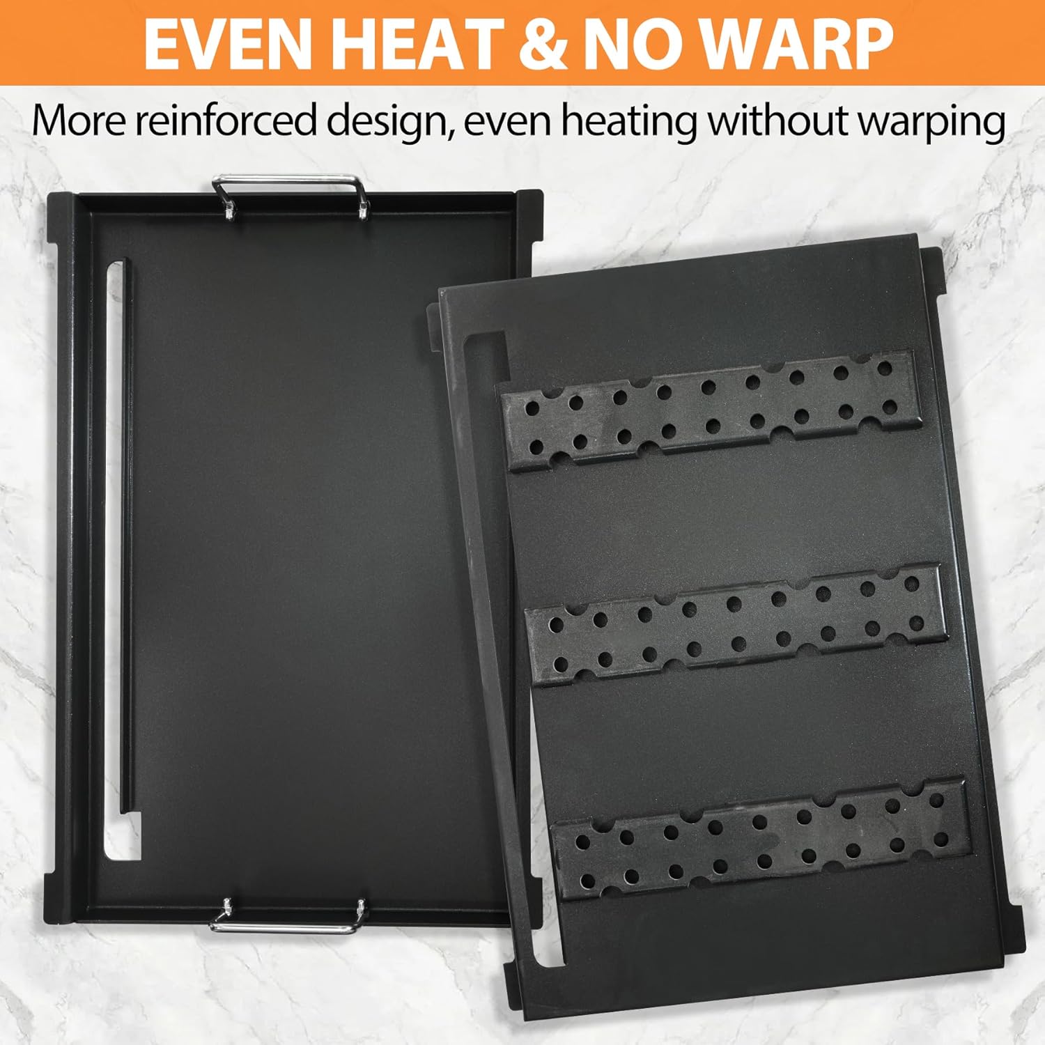 SafBbcue Flat Top Griddle for Weber for Broil King Grills, Full-Size Griddle for Broil King Baron 440 Baron 320 9221-64 9221-67 Grill Griddle for Weber Spirit E-310 E-320 S-310 S-320, 6787