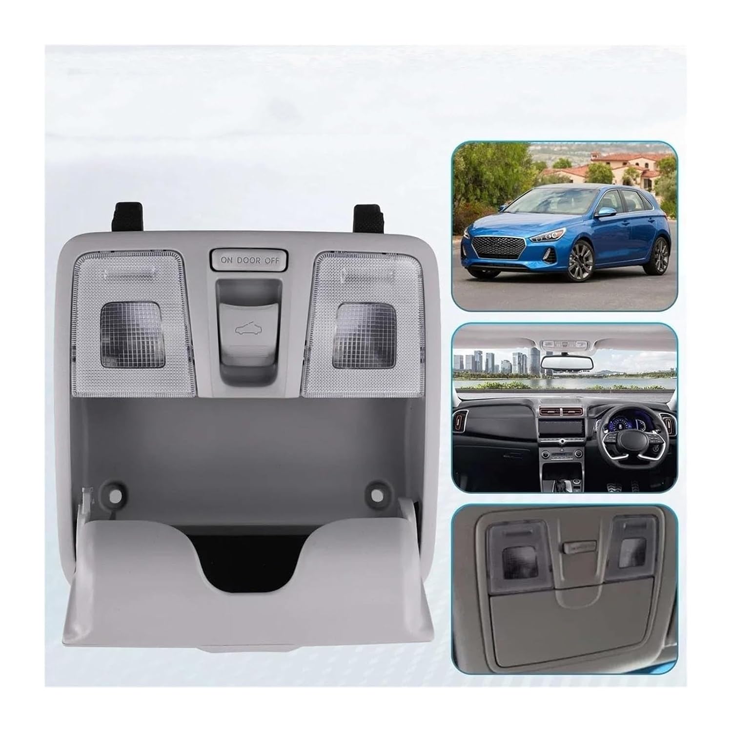 Rear Reading Map Dome Light for Hyundai Elantra 92800-4V100 Car Roof Reading Light Front Map Lamp Sunroof Switch Glasses Case