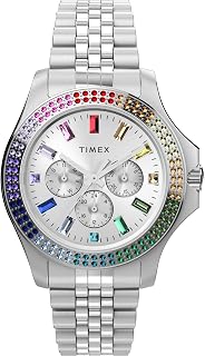 Timex Kaia 40mm Women’s Analog Watch | Baguette Crystal Markers | Stylish Modern Design | 50M Water Resistance Price In India