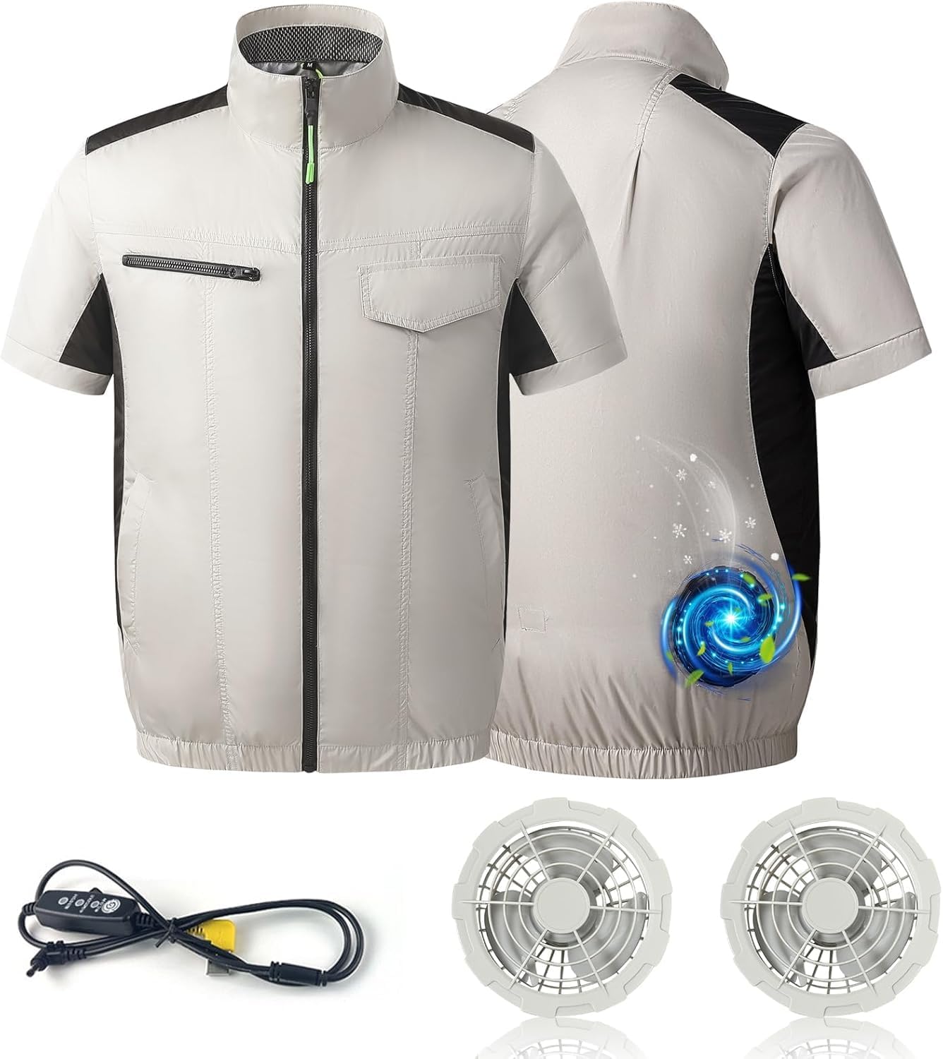 Amazon.co.jp: 2024新型 ファン付き作業服 空調作業服 ワークマン 冷却 