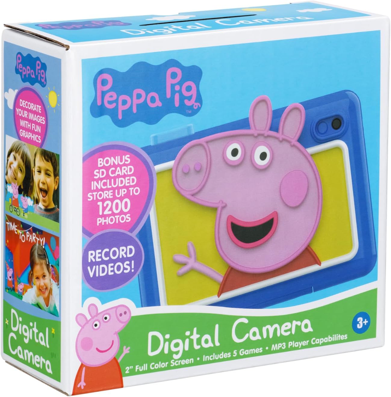 ekids Peppa Pig Kids Camera with SD Card, Digital Camera for Kids with Video Recording and Built-in Digital Stickers, Peppa Pig Toys Make Great Stocking Stuffers for Kids - Image 6