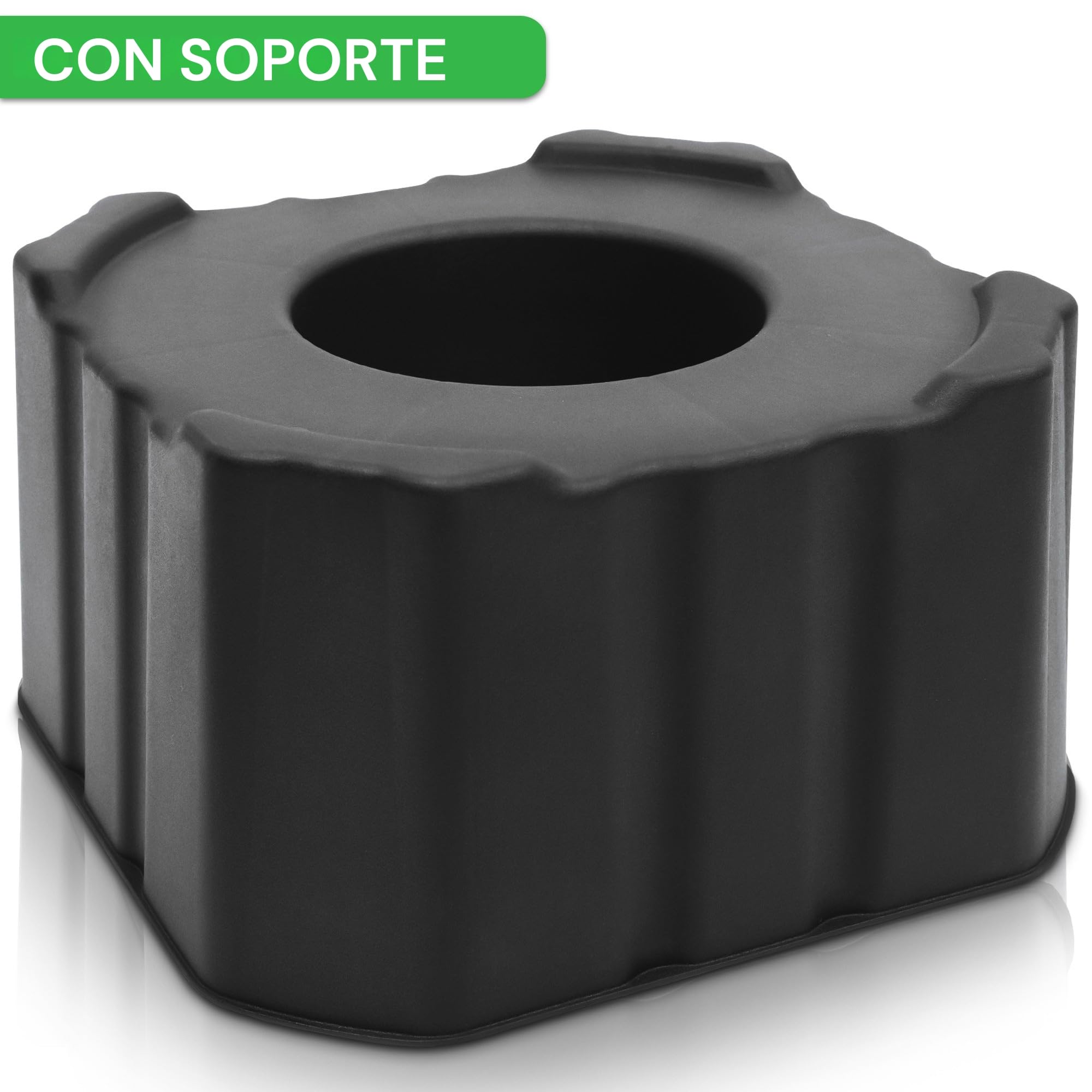 YourCasa CircleTower - Barril de lluvia (110 L, con pie, tapa y grifo, plástico a prueba de heladas, depósito de agua de lluvia, para jardín, colector de lluvia, color gris)