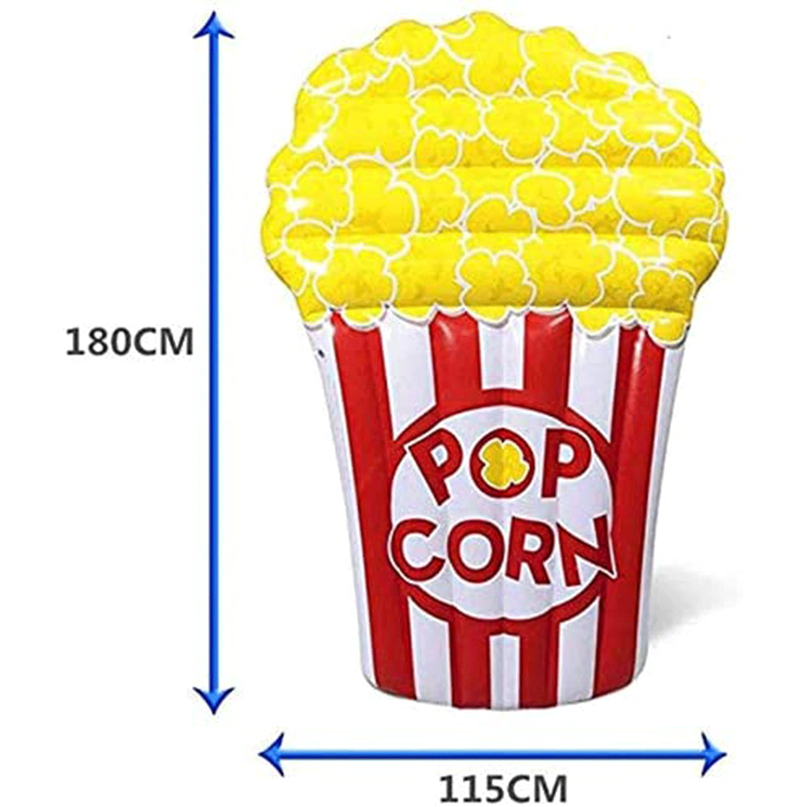 Koło do pływania w kształcie popcornu, pływający rzędowy ponton do basenu tratwa dla dorosłych, nadmuchiwany ponton do basenu na imprezę przy basenie interesting
