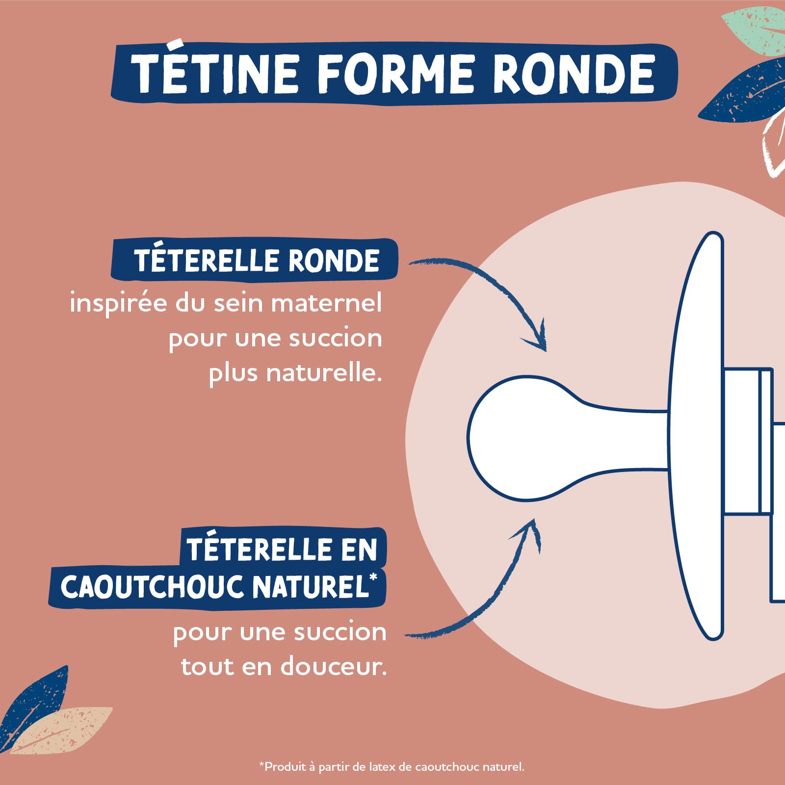 DODIE Sucettes Rondes GAÏA, tetine pour bébé, 6-36 mois, Vert, Lot de 2 - 3