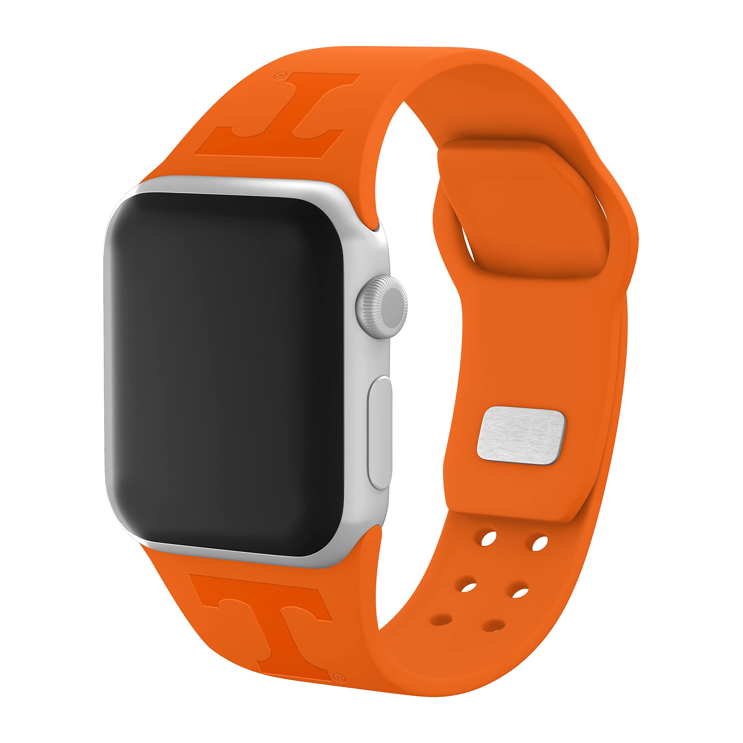 Affinity Bands Tennessee Volunteers Engraved Silicone Sport Band Compatible with Apple Watch (42/44/45mm Orange)