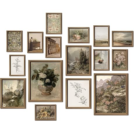 Framed Vintage Art: Elevate Your Living Space with ANERZA's Captivating Collection