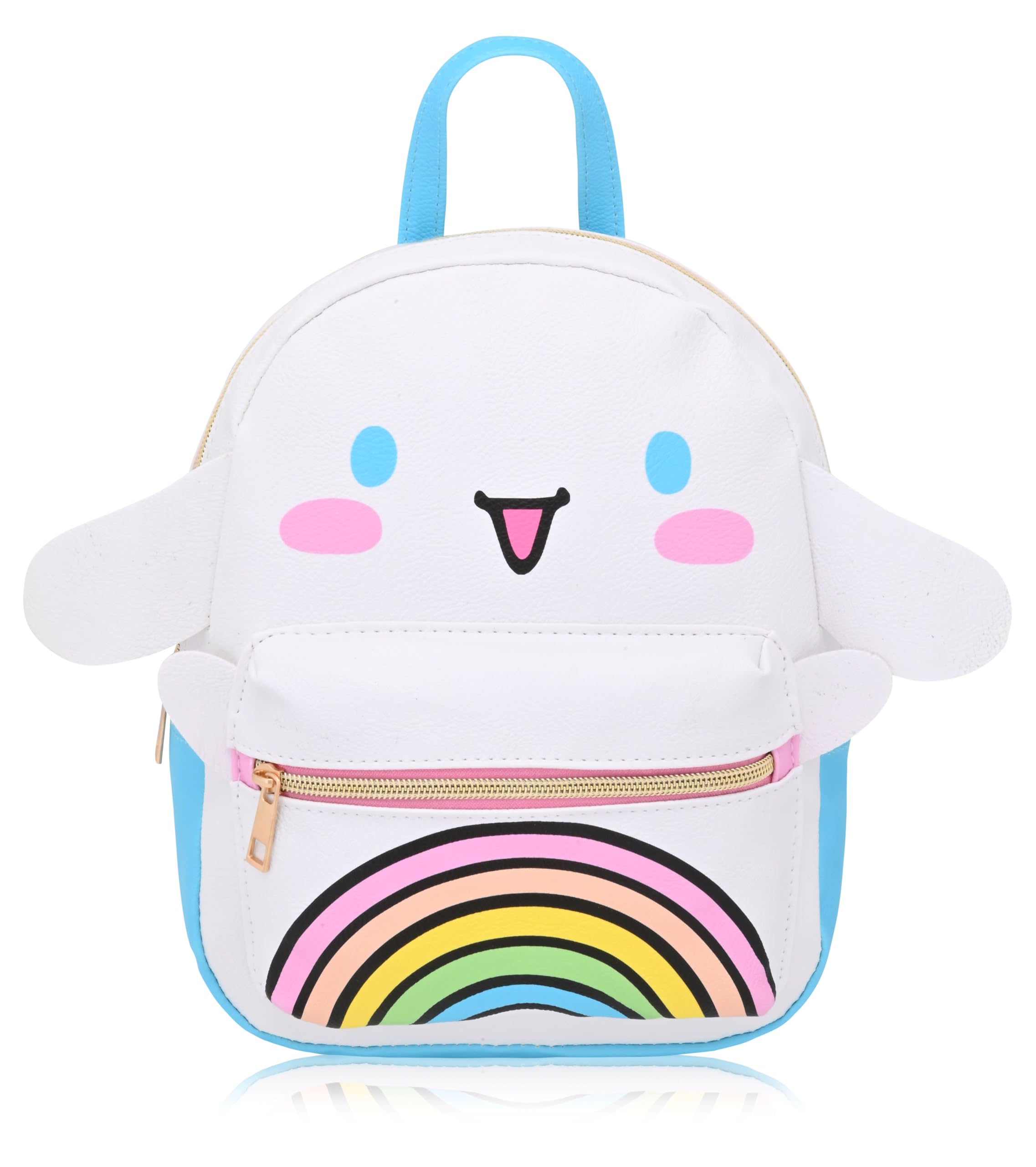 Fast Forward Sanrio Hello Kitty and Friends Cinnamoroll Backpack for Women, Men, Unisex | Cute PU Leather 10" Mini Backpack Purse | Cinnamoroll Bag &