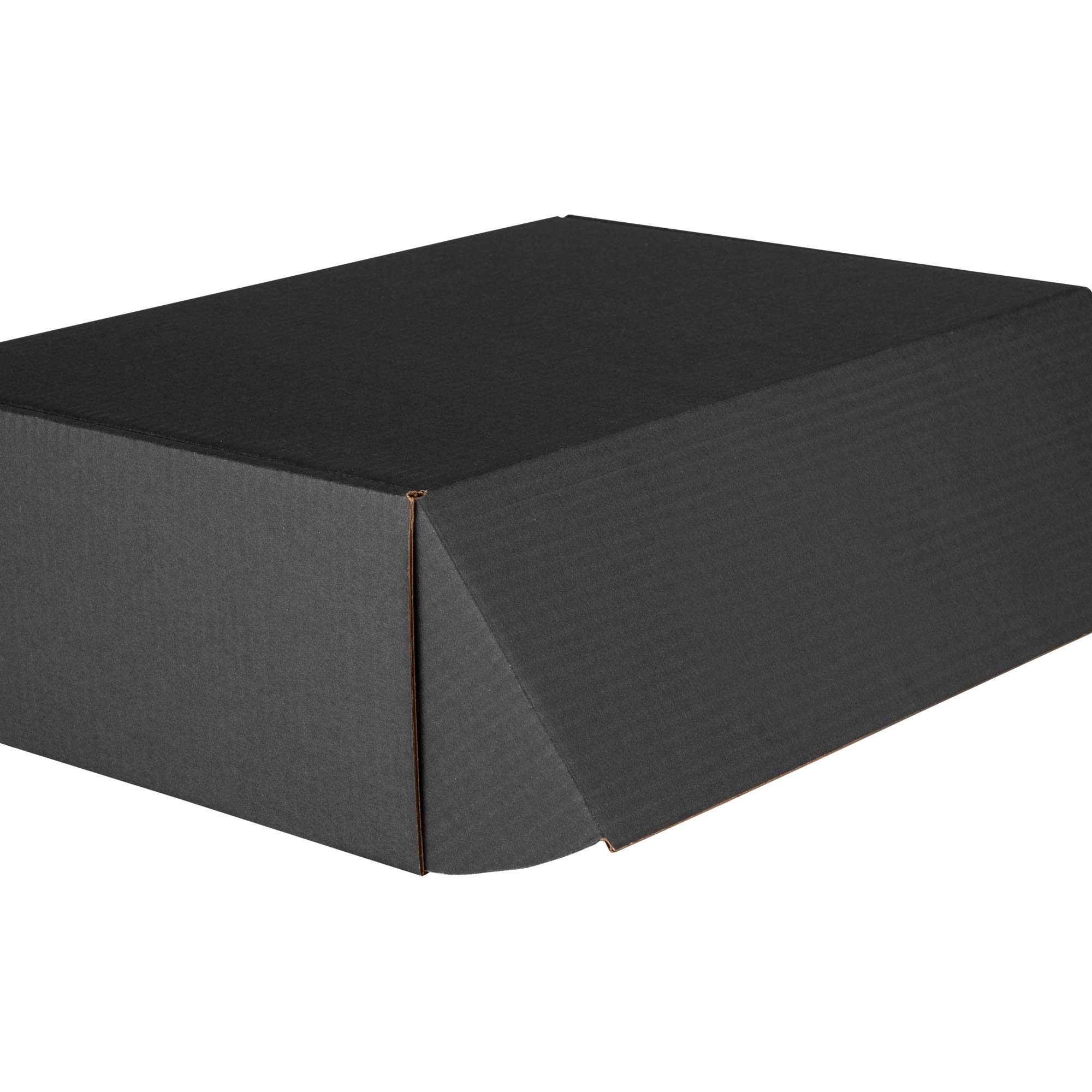 packer PRO Pack 25 Cajas Carton Envios Automontables para Ecommerce y Regalo Negras, Mediana 34x23,5x11cm