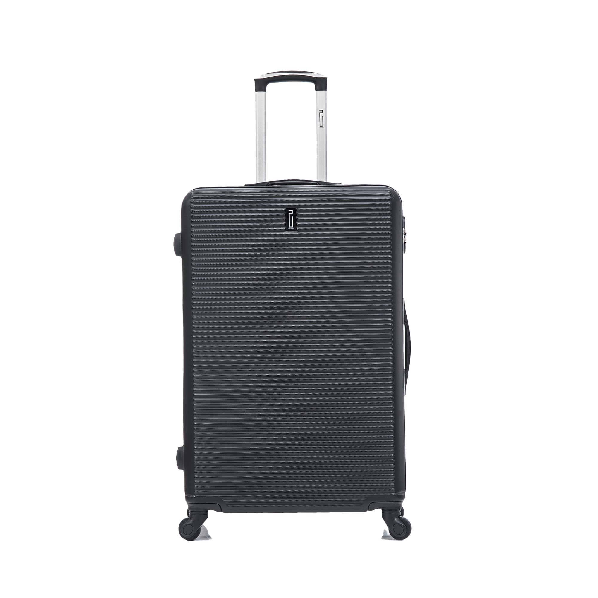CELIMS - Valigia Grande 23 kg Rigida Leggera | Valigia da Stiva 75cm Donna | Lucchetto Integrato | ABS | Trolley Grande 75cm con 4 Ruote | Nero