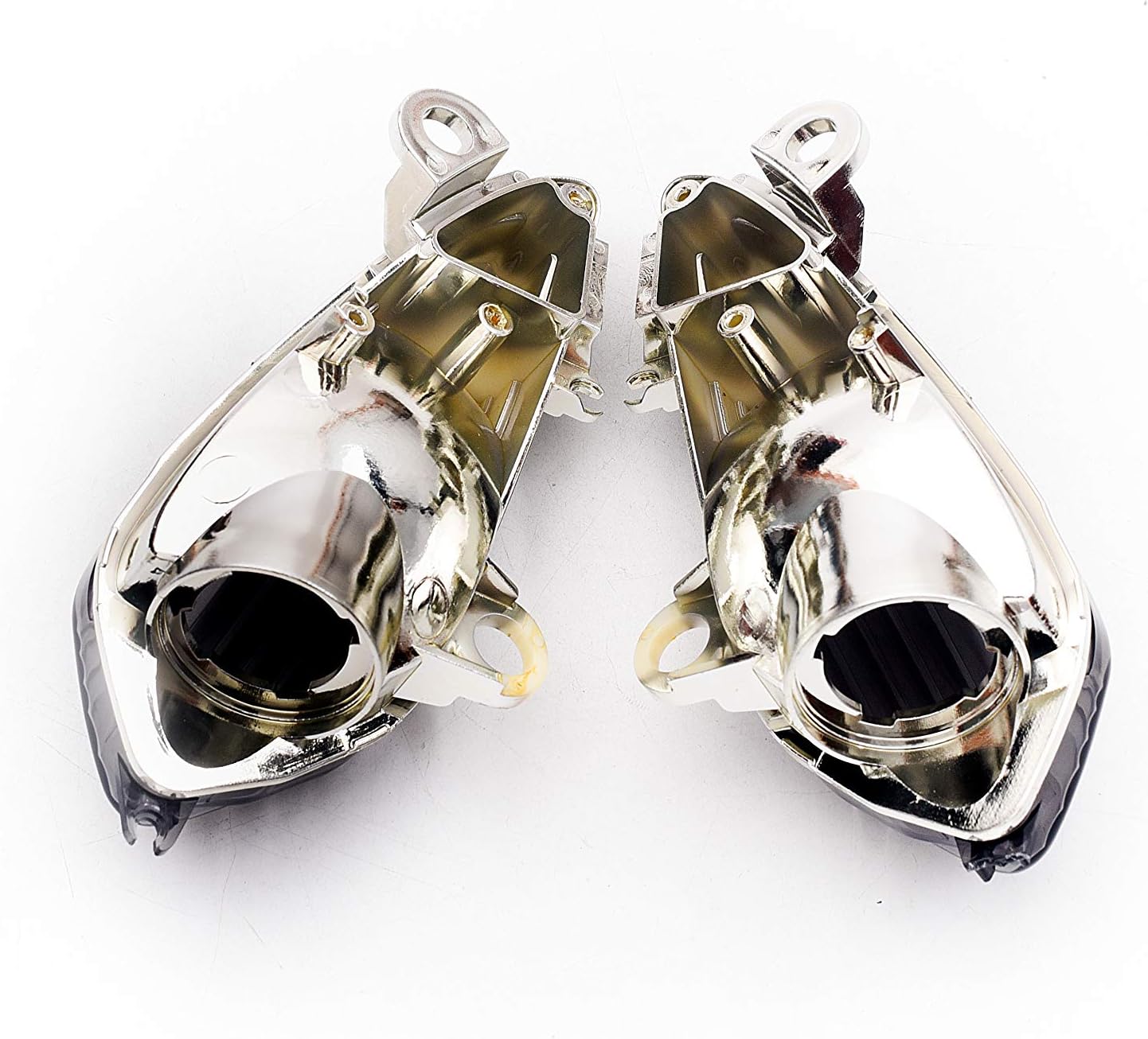 Compatible for Honda 2014-2015 VFR800 Interceptor; Blinker Indicator Turn Signal Light Lamp (1. Turn Signal Lens, Smoke)
