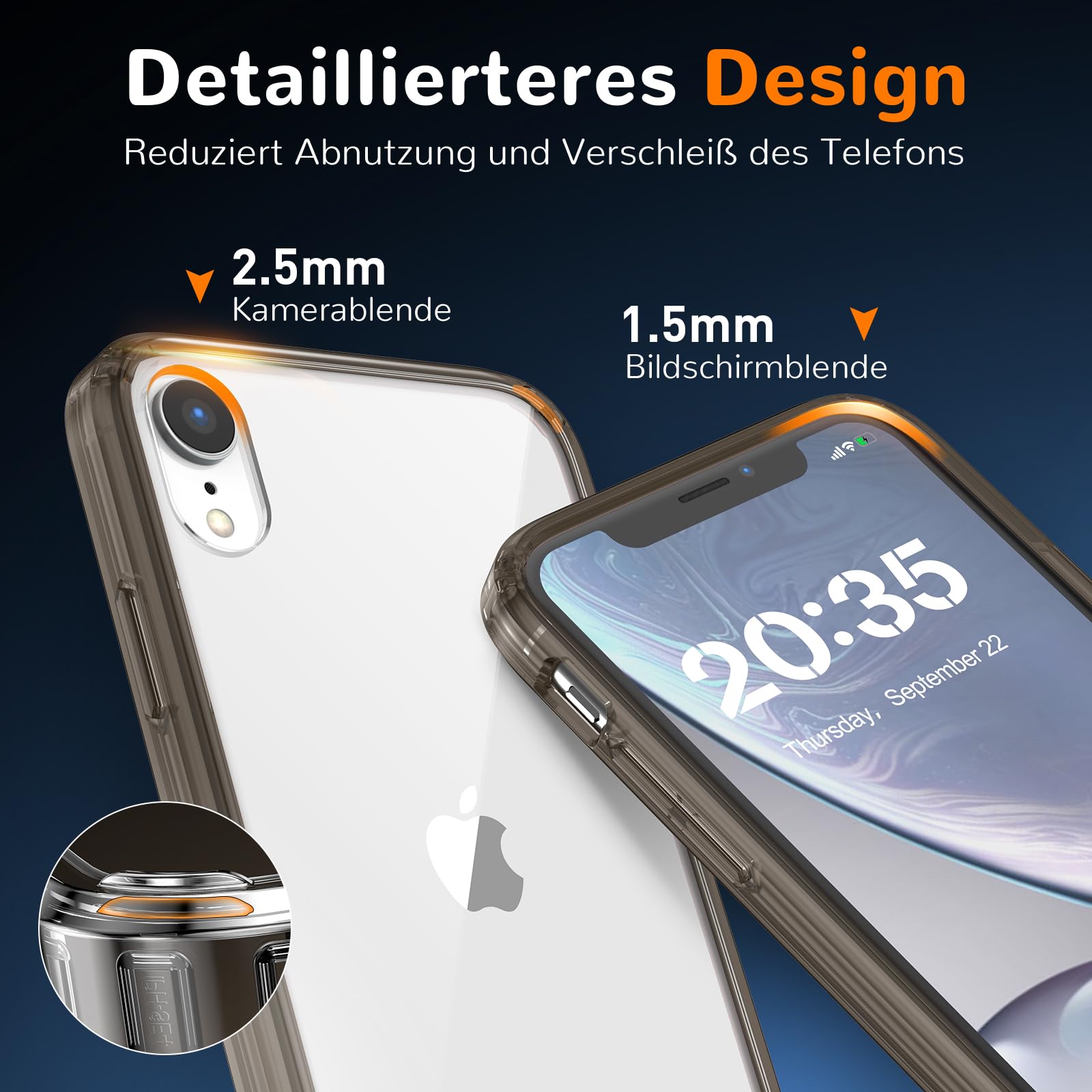 Clear Case for iPhone 15, Ultra Thin, Shockproof TPU Cover, Anti-Yellowing, Crystal Clear, Phone Case for Apple iPhone 15 - Clear — view 208