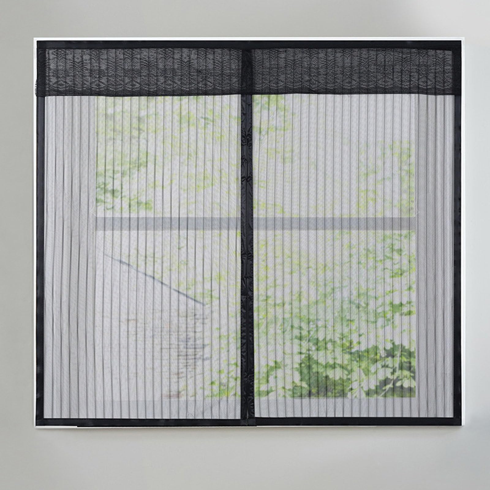 Fliegengitter Fenster Selbstklebend – Insektenschutz Fenster ohne Bohren, Moskitonetz mit Klettband für Fenster, Türen, Balkon | Ideal für Mieter, Familien & Kinderzimmer,Schwarz,180 * 120cm