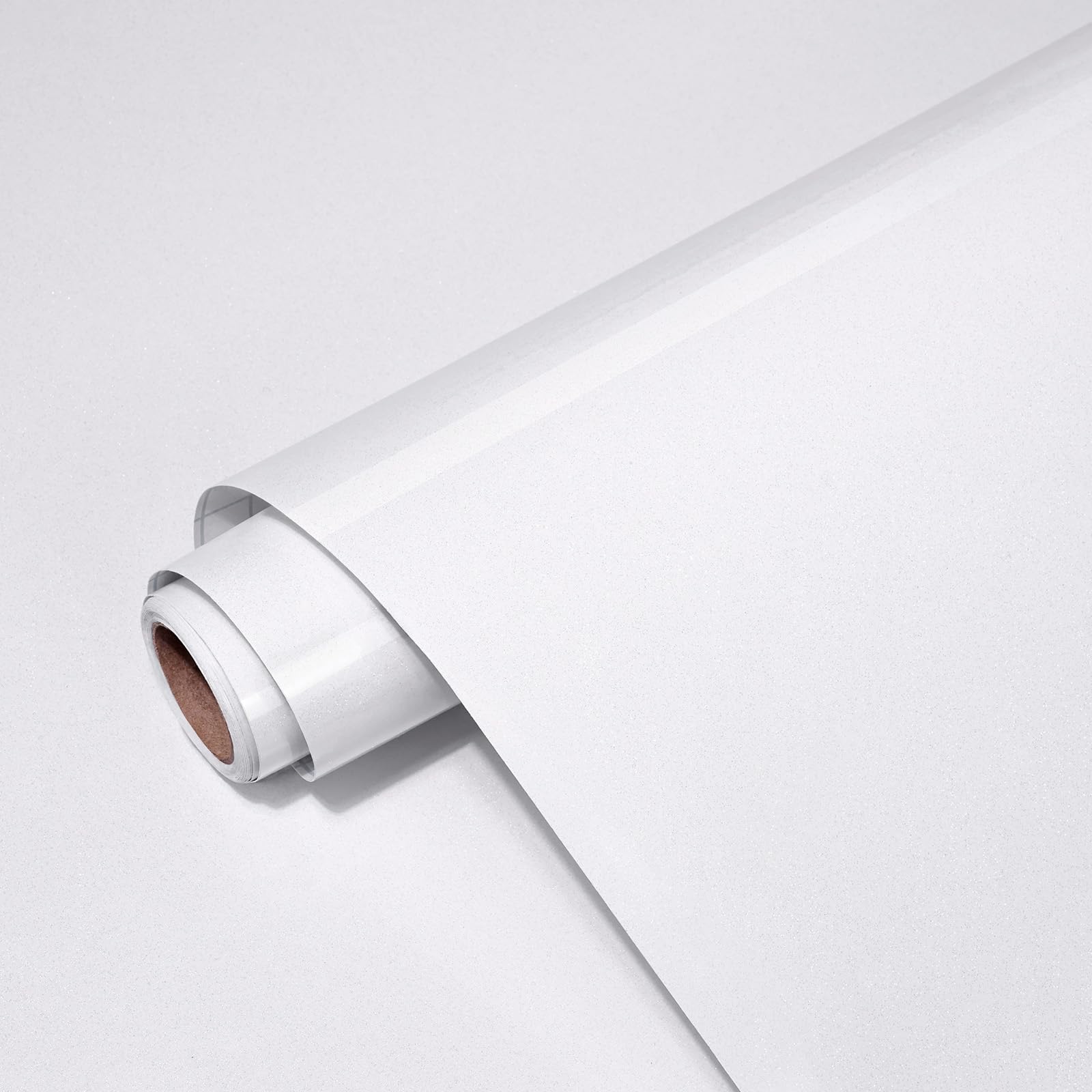 Papel de contacto blanco brillante y papel tapiz autoadhesivo impermeable para encimeras de cocina