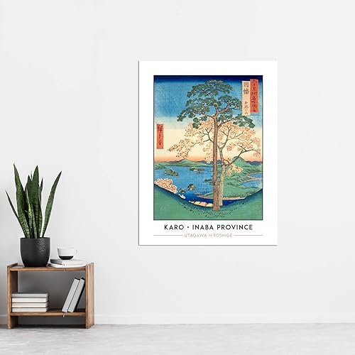 Miniatura 2 de Wee Blue Coo Karo, Koyama Inaba Province Utagawa Hiroshige - Colección clásica japonesa de bloques de madera, extra grande, XL