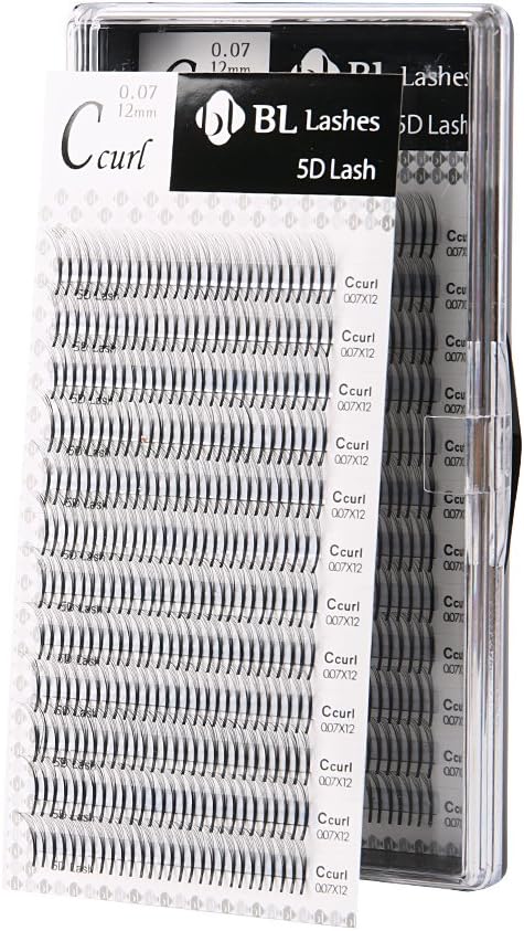 Eyelash Extension BL Lash 5D Volume Lash C Curl Thickness 0.07mm (0.07X14mm)