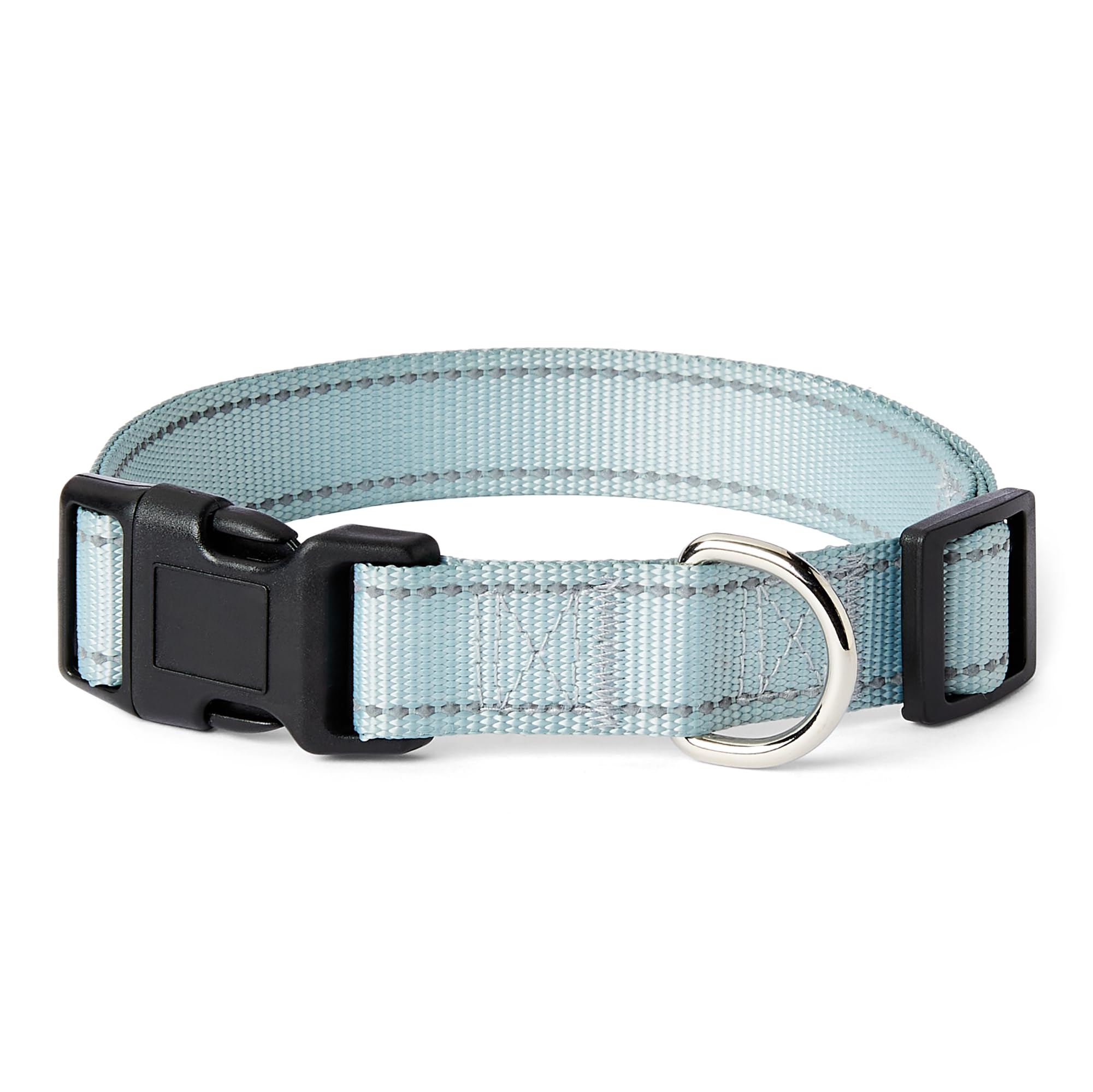 Photo 1 of Amazon Basics Reflective Polyester Dog Collar with Quick-Release Buckle, Adjustable, for Large Dogs, L