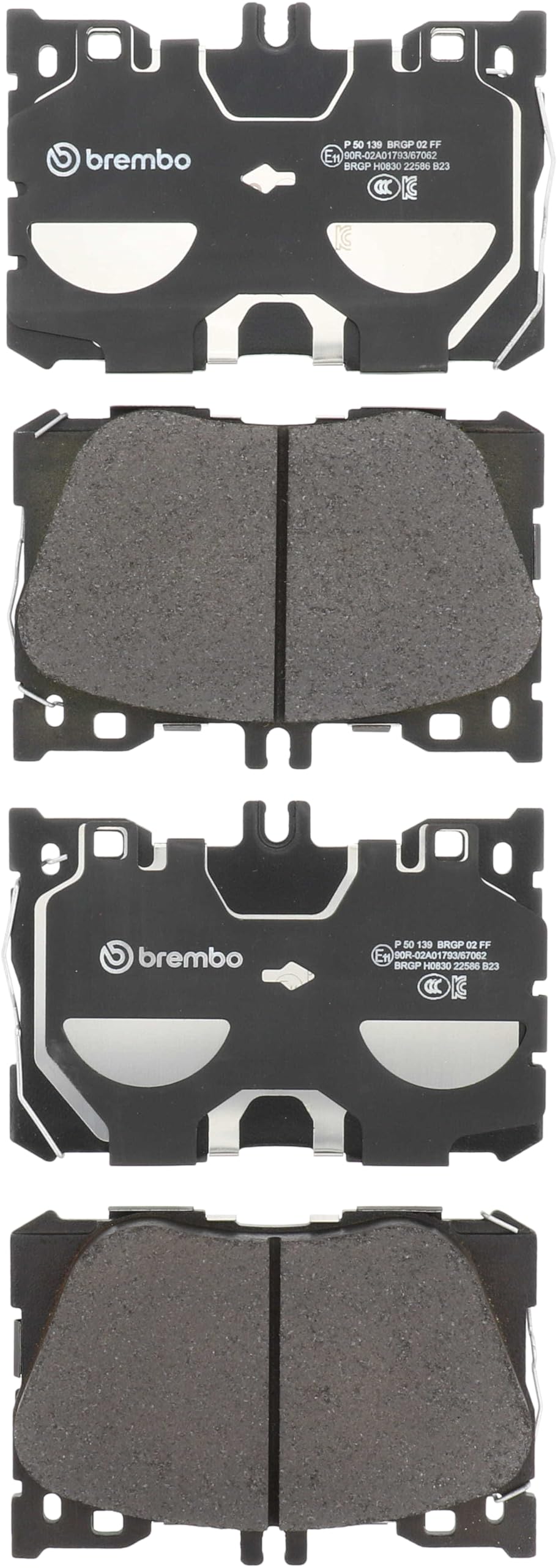 Pastiglie freno Brembo P 50 139, anteriore. Set di 4