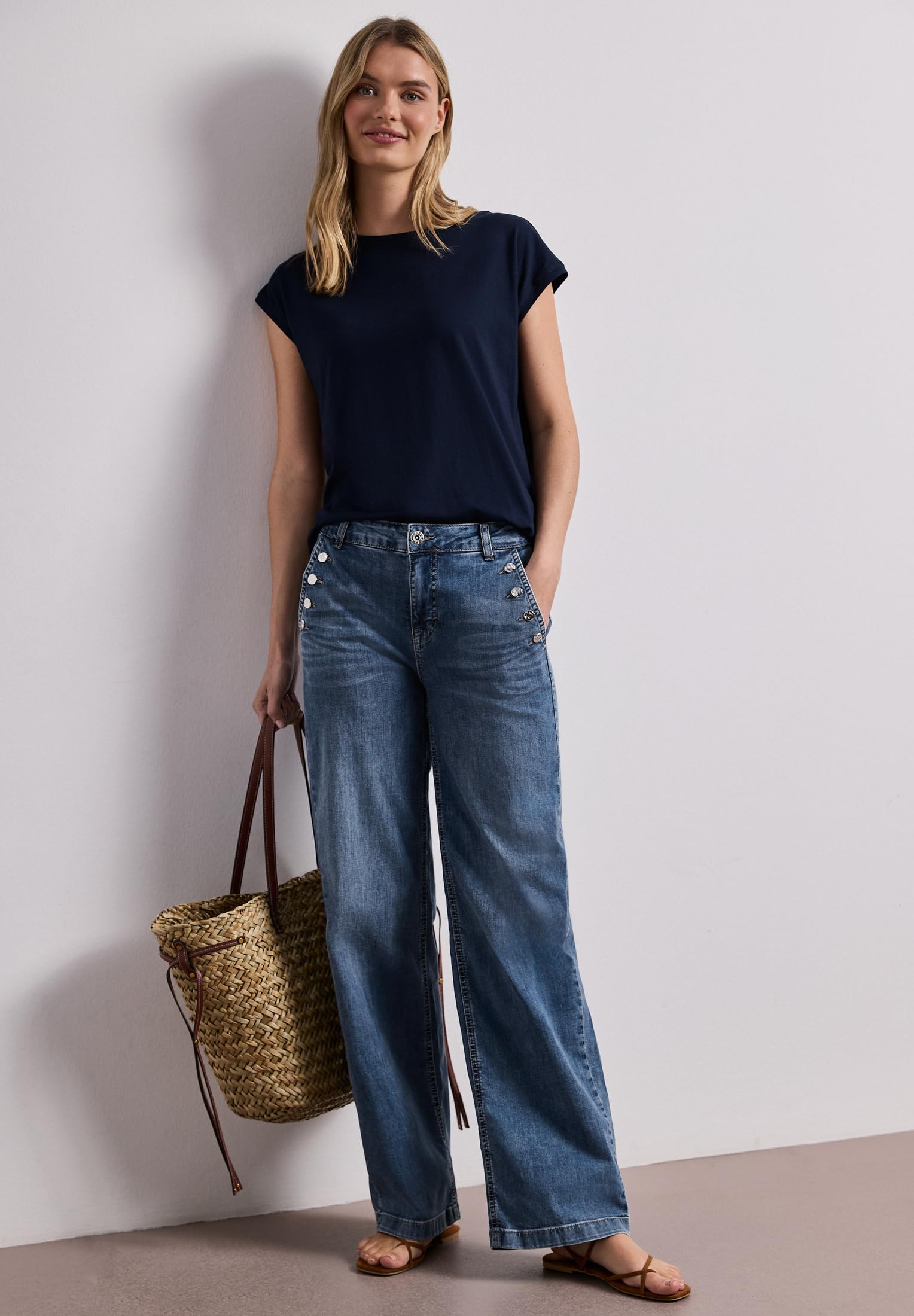 Street One Damen Wide Leg Jeans 3818456